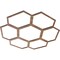 Ekena Millwork Florin Wood Fretwork Pierced Ceiling Medallion, Walnut, 26"OD x 9 1/8"ID x 3/8"T CMWP26X26X0375FOWA - alternate 3